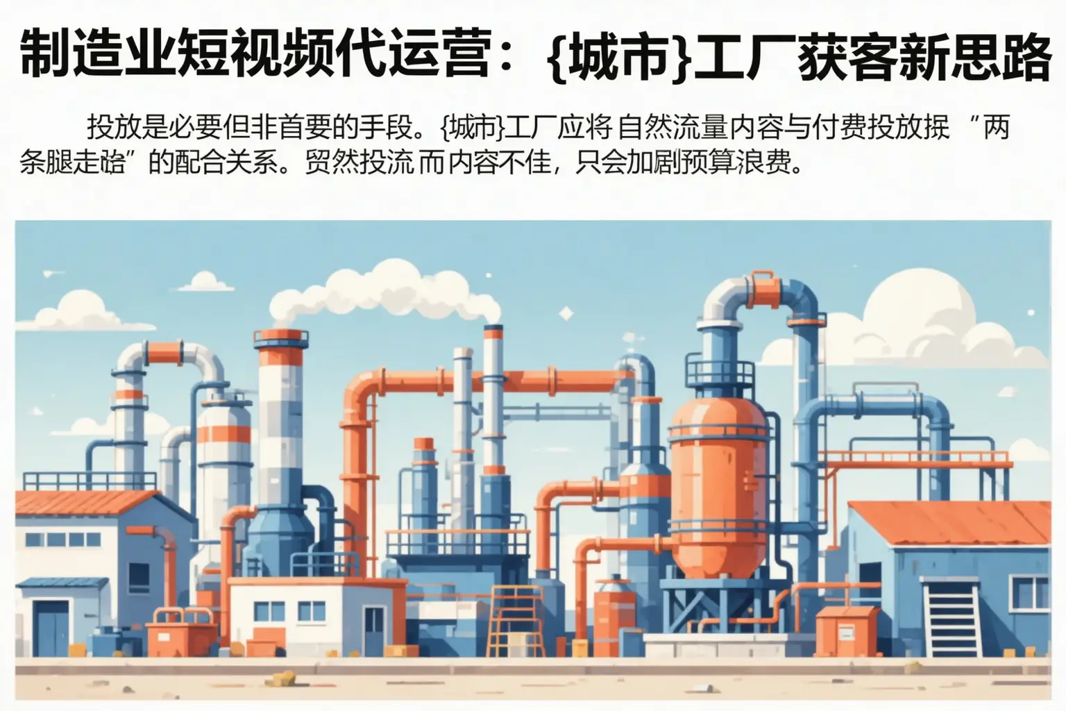 制造业短视频代运营：黄石工厂获客新思路