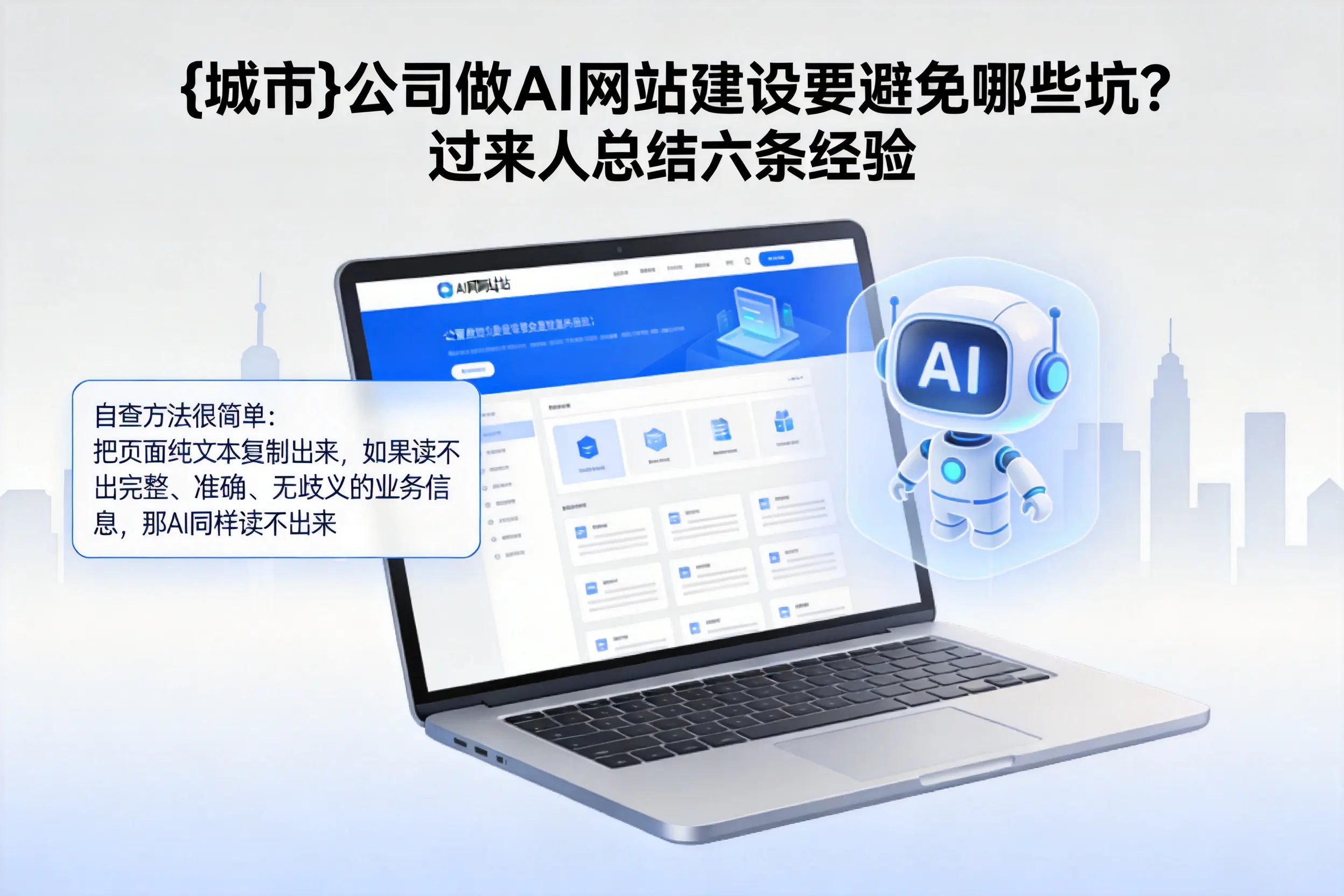 黄石公司做AI网站建设要避免哪些坑？过来人总结六条经验