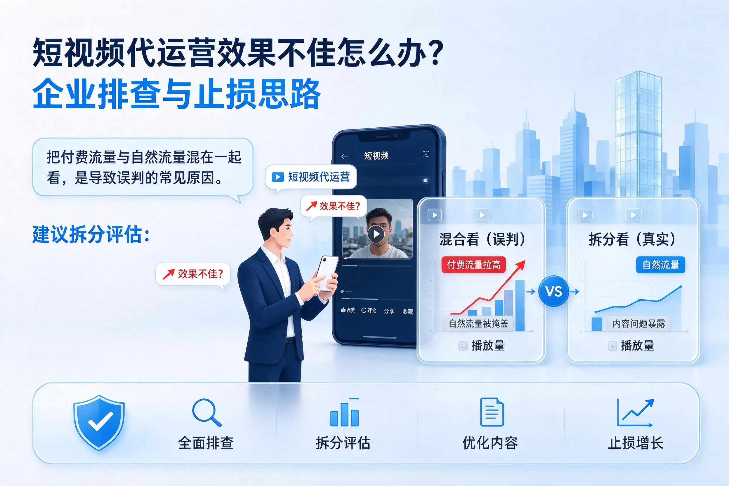 短视频代运营效果不佳怎么办？黄石企业排查与止损思路