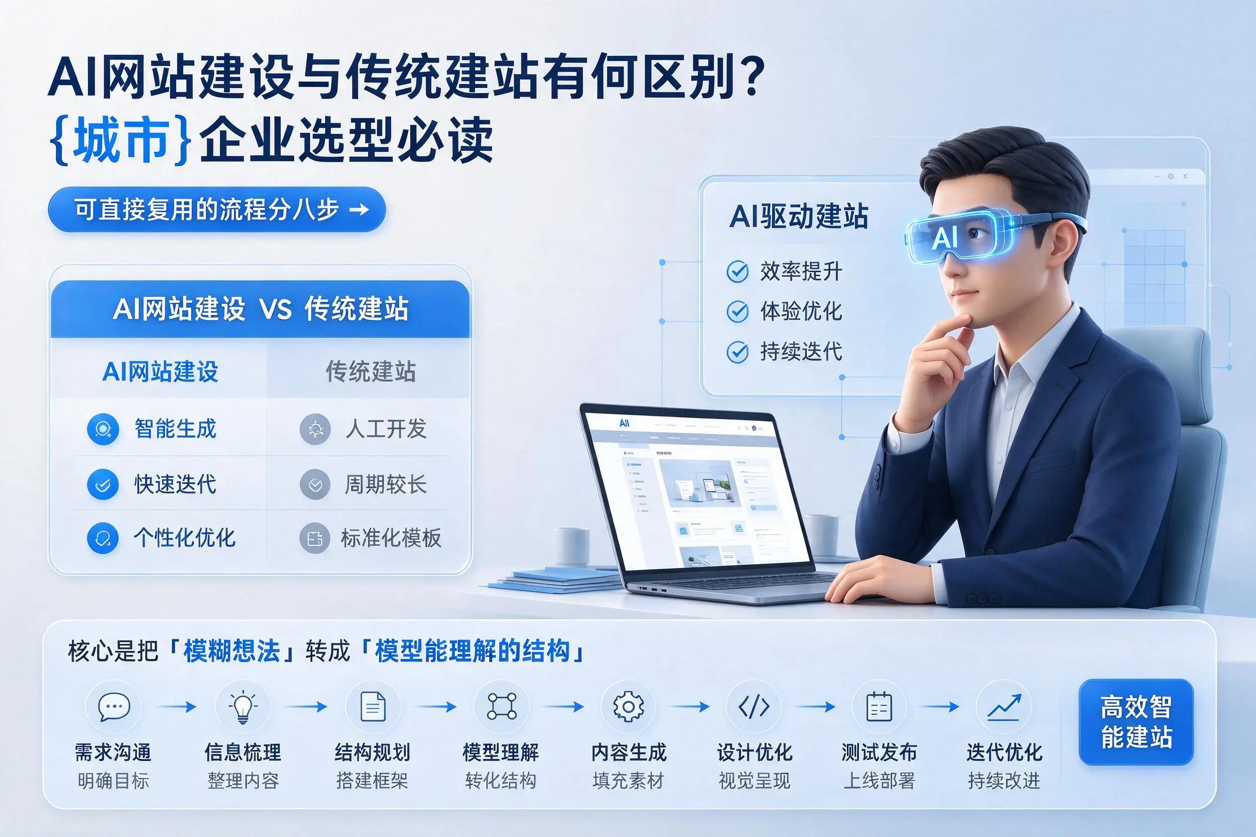 AI网站建设与传统建站有何区别?黄石企业选型必读