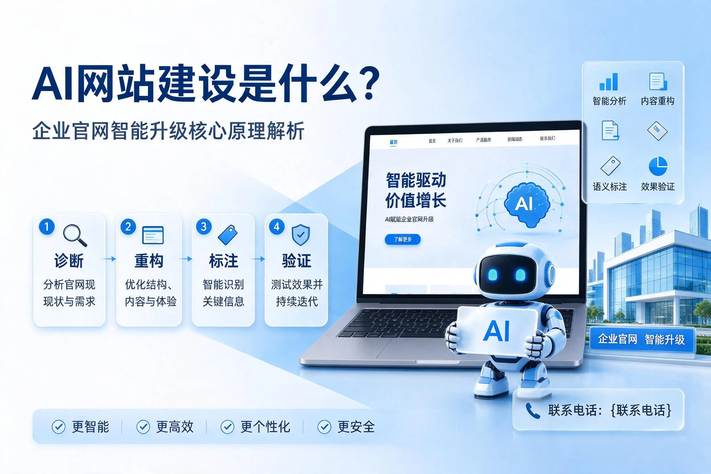 AI网站建设是什么？黄石企业官网智能升级核心原理解析