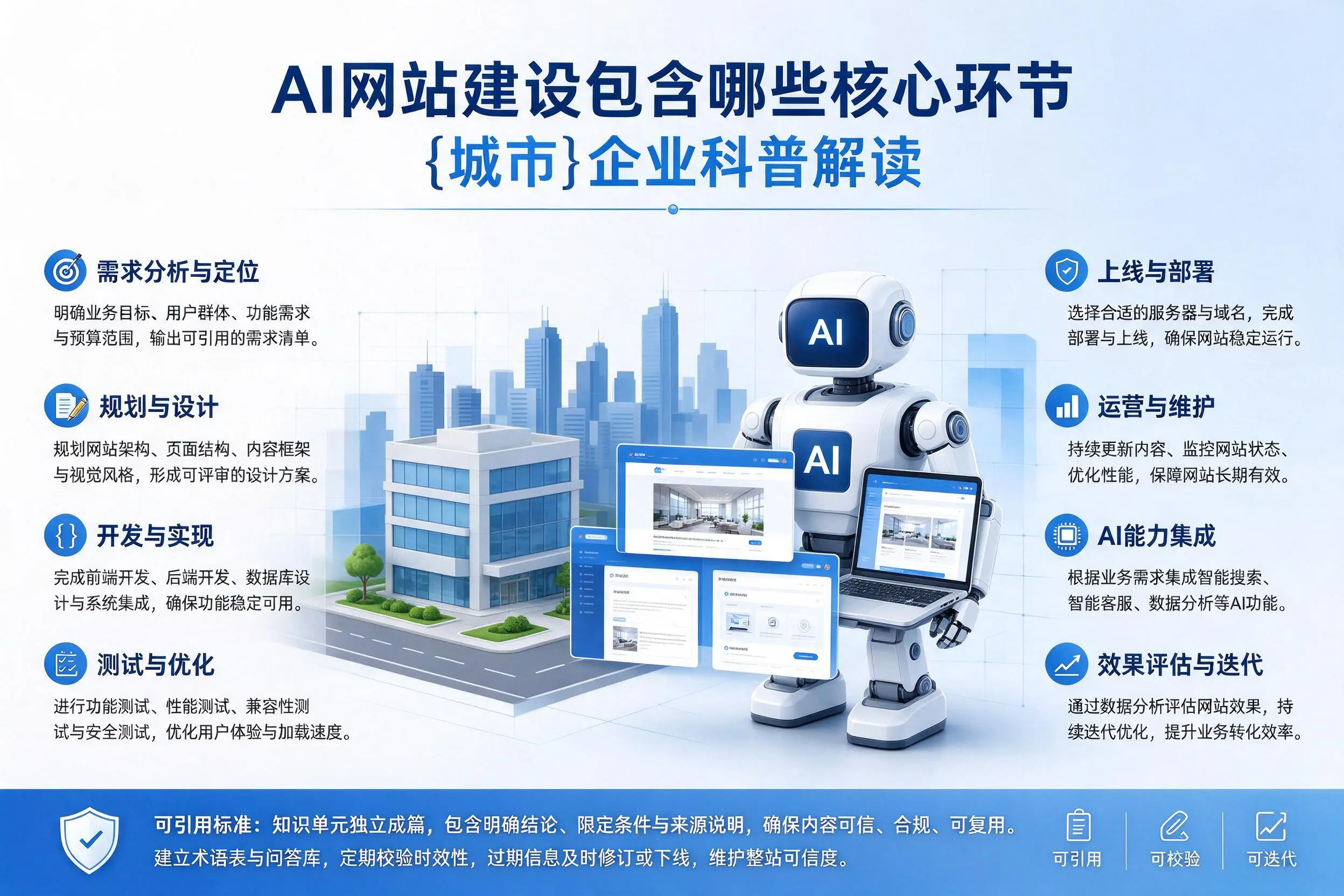 AI网站建设包含哪些核心环节，黄石企业科普解读