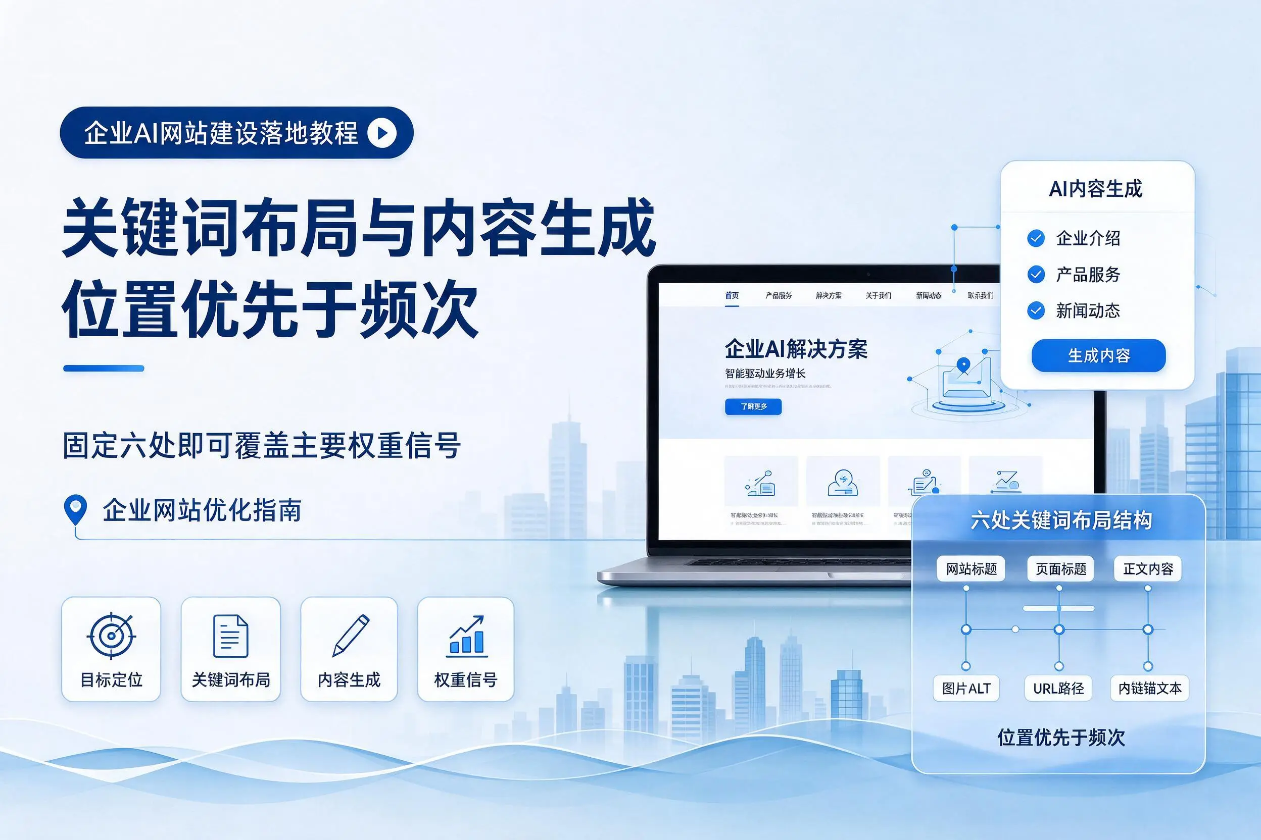 黄石企业AI网站建设落地教程:关键词布局与内容生成